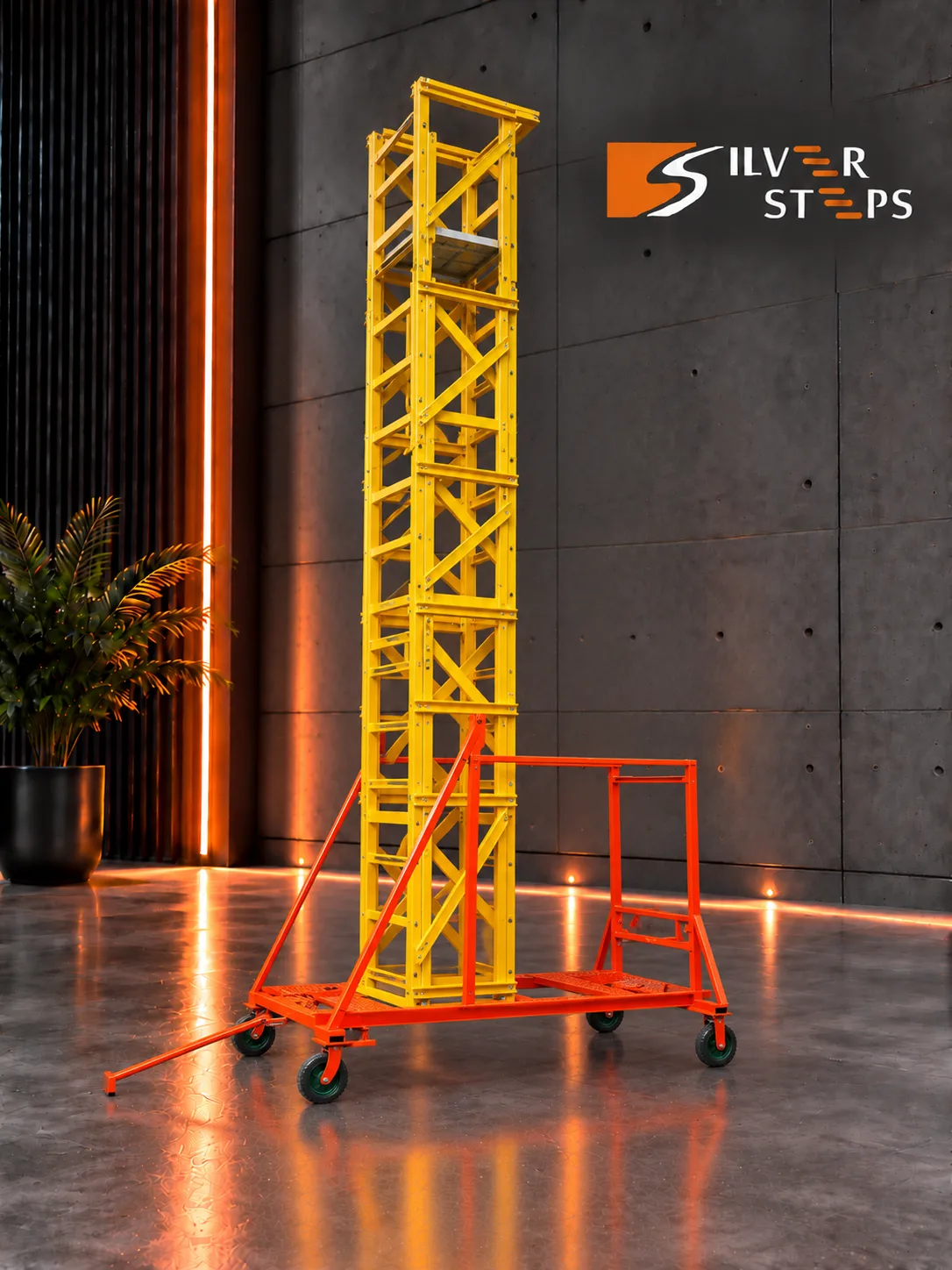 Silver Steps FRP Telescopic Tower Ladder - FRP tower ladder