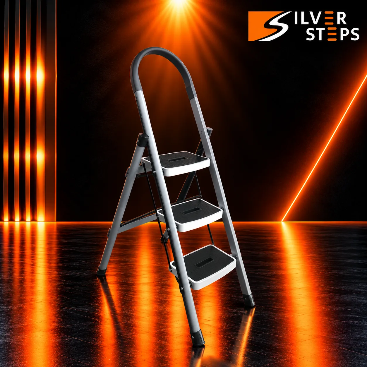 Silver Steps MS Broad Step - mild steel step ladder