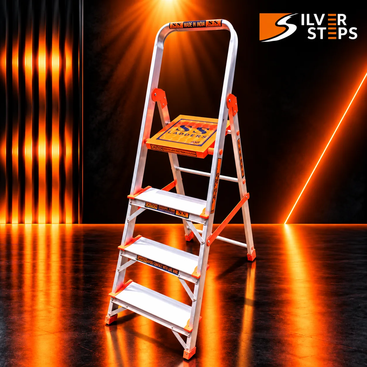 Silver Steps Household Step Ladders