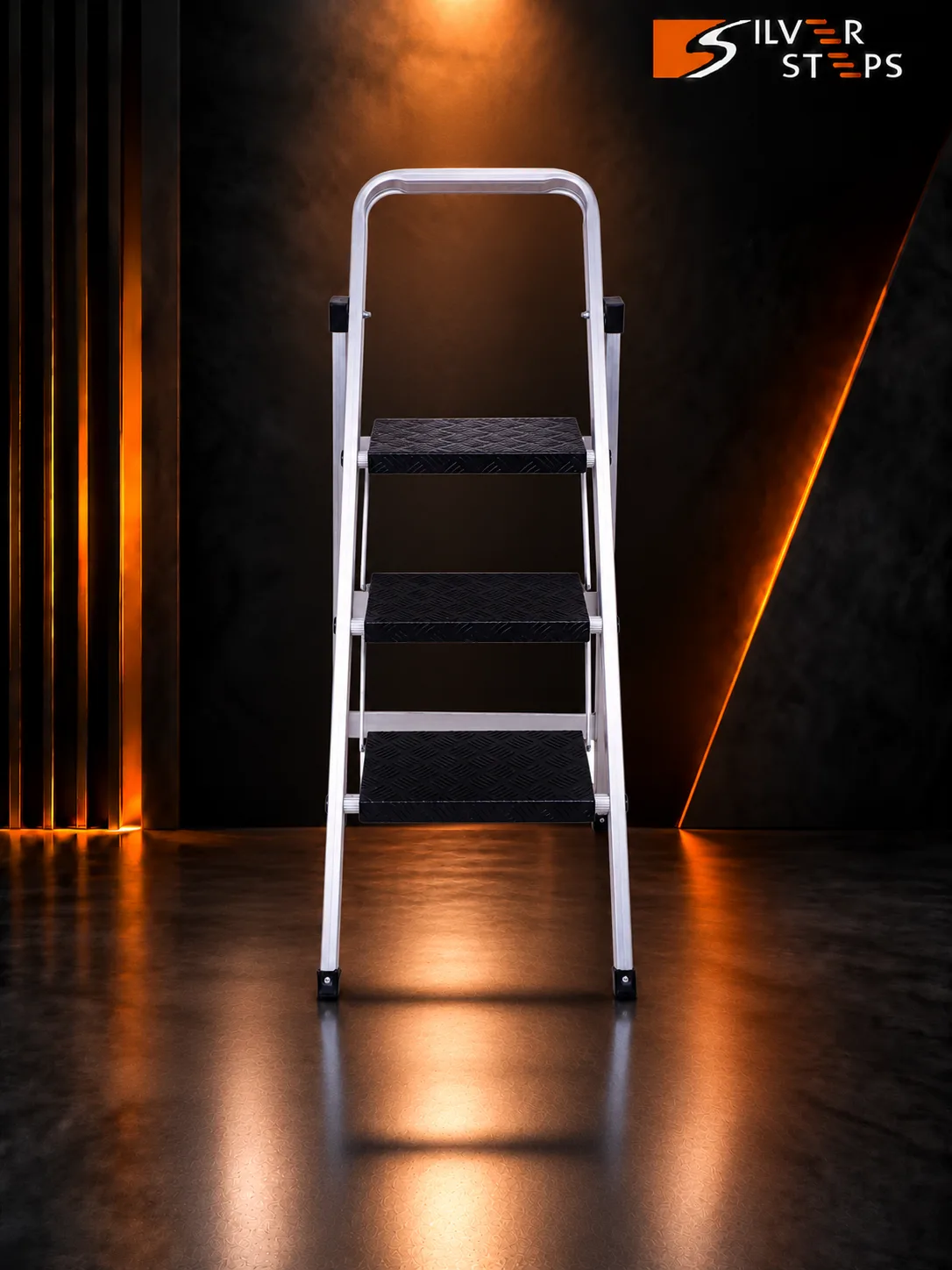 Silver Steps Ultra Slim - aluminium step ladder